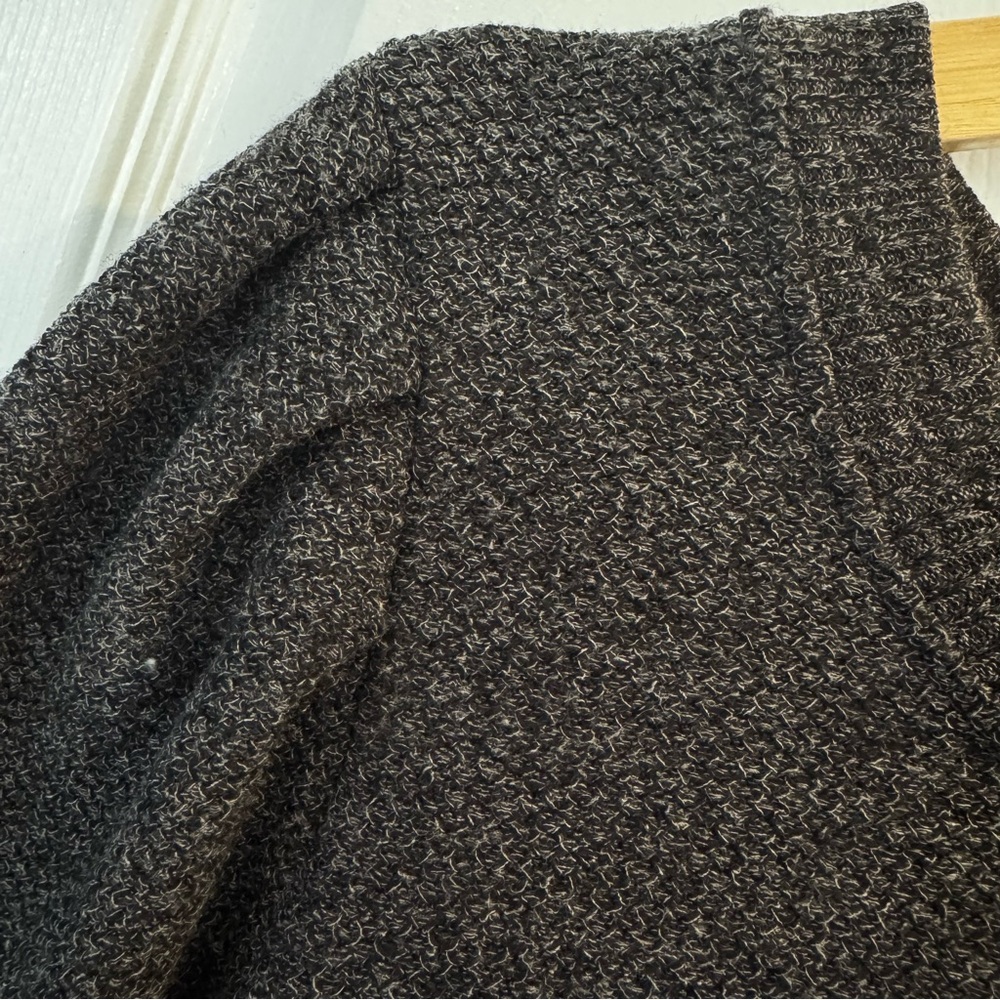 Jane + Delancey Super Soft Textured Puff Shoulder Knit Top Gray 1X NWT - Picture 2 of 10